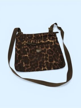 Coach Ocelot Animal Print Nylon Crossbody or Shoulder Bag Style F77429